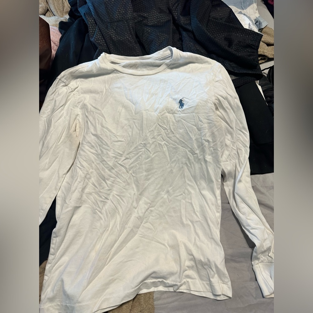 White mens polo size small